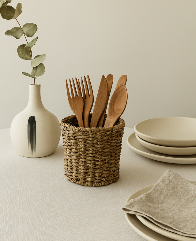 Porta Cubiertos Rústico