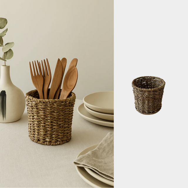 Porta Cubiertos Rústico