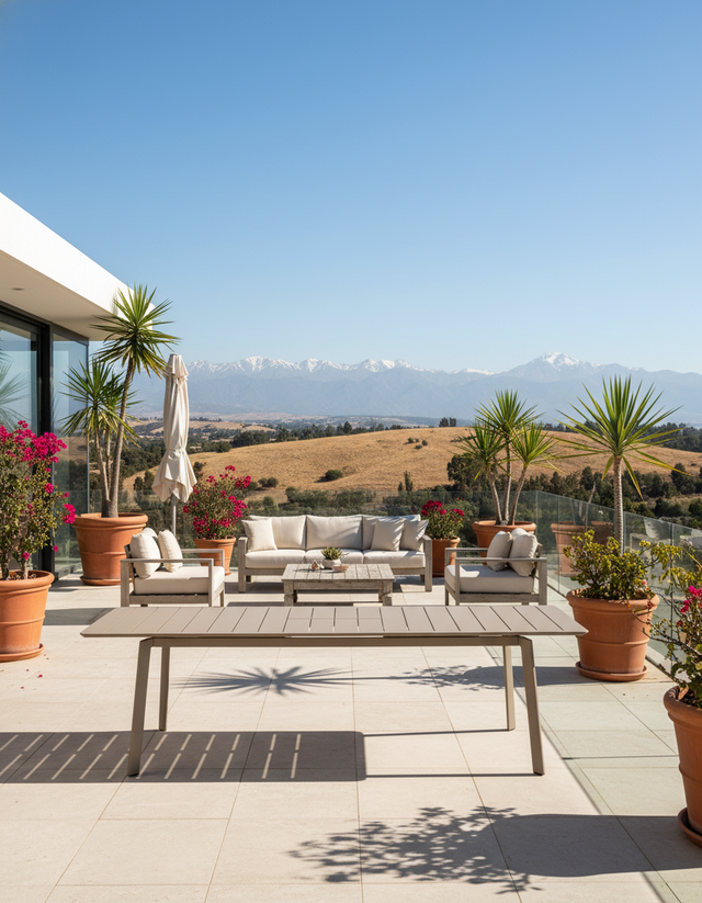 Mesa de comedor extensible Valle