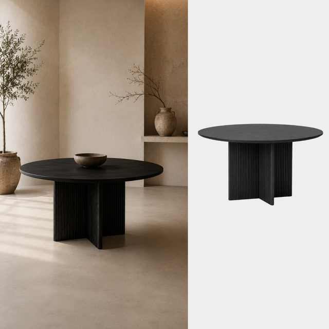 Mesa de comedor Nara negra