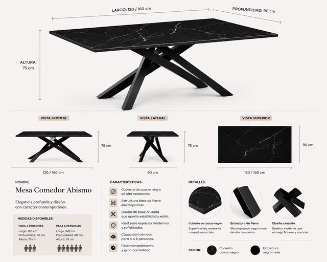 Mesa de Comedor Abismo