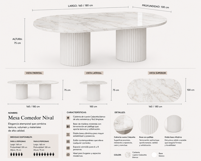 Mesa de Comedor Nival