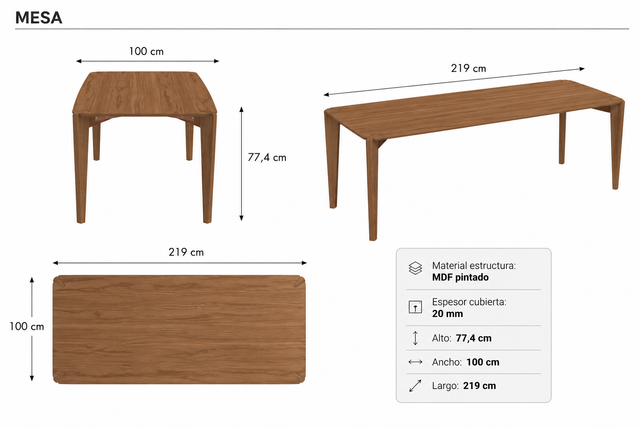 Mesa de comedor Sena