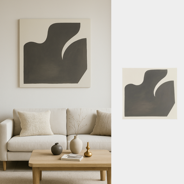 Cuadro Grey Wave