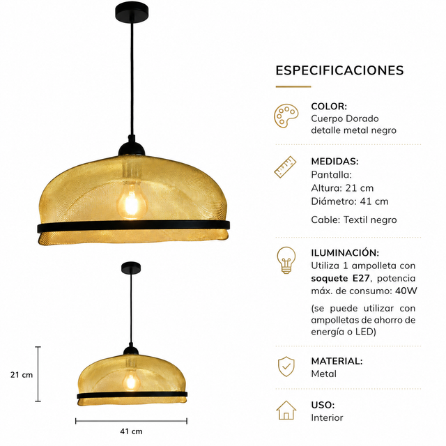 Lámpara Colgante Aurelia