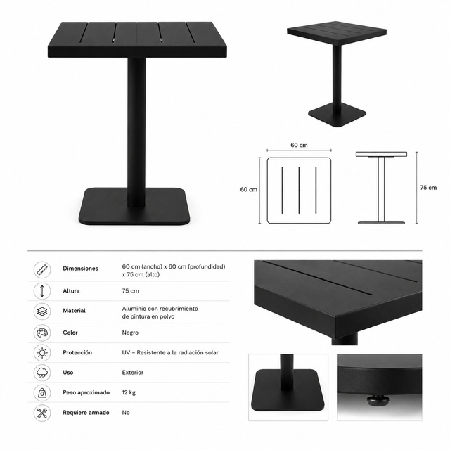 Mesa Siroco - estilo japandi minimalista comedor moderno