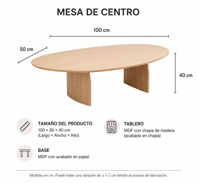 Mesa de centro Calma