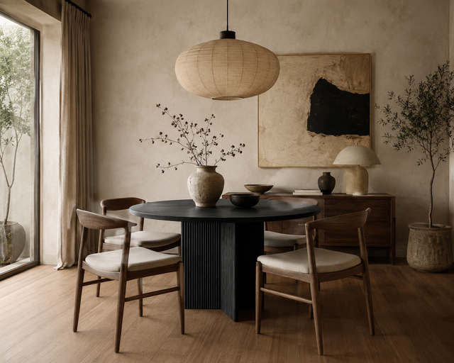 Mesa de comedor Nara negra
