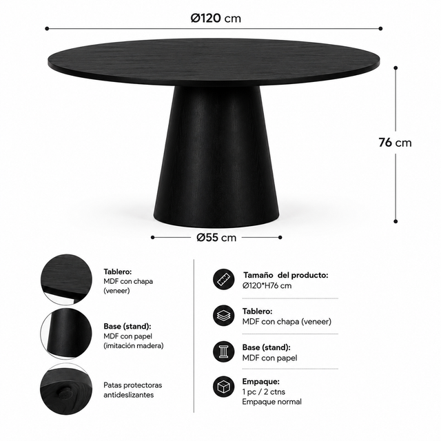 Mesa de comedor Velar