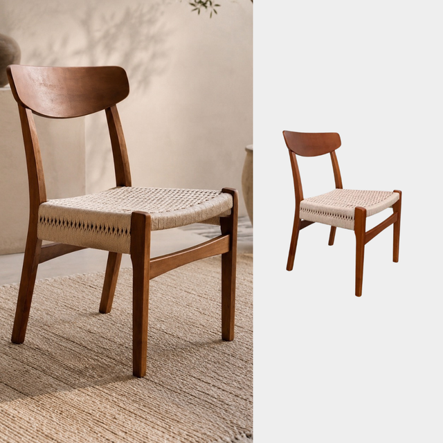 Silla Savia Madera Natural - Vista portada comedor