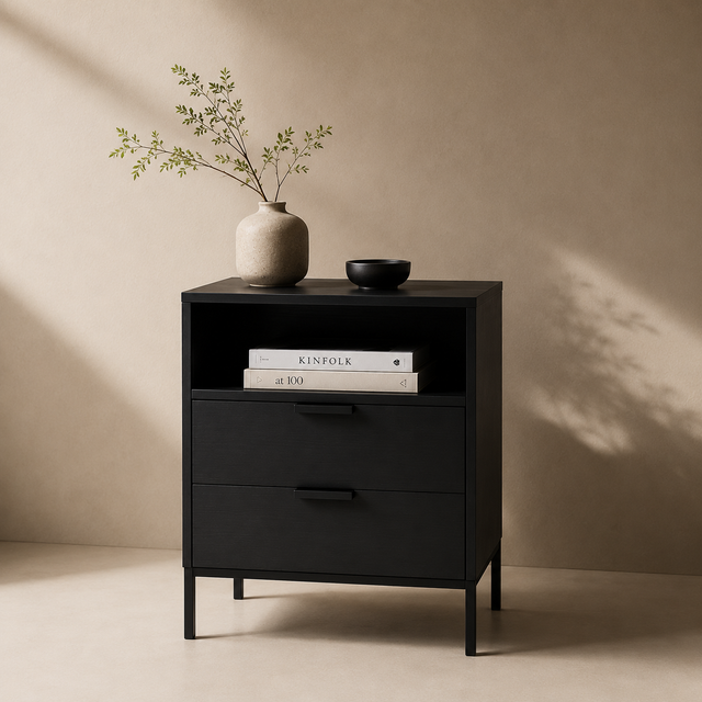 Velador Manhattan negro industrial, foto de producto - Pardecosas